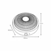 PERRY, Brasero 450/900W. Dimensiones