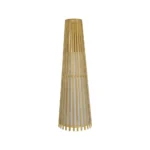 KOFI, Lámpara de píe realizada en bambú natural y pergamino, Altura 90 cm