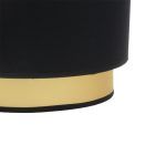 ANUSKA, Aplique de pared. Color Negro/Oro. Detalle
