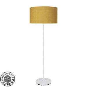 MODA amarillo, lámpara de pie, pie color blanco