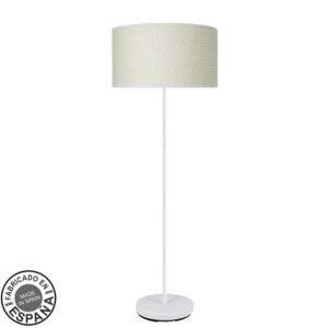 MODA cañizo blanco, lámpara de pie, pie color blanco