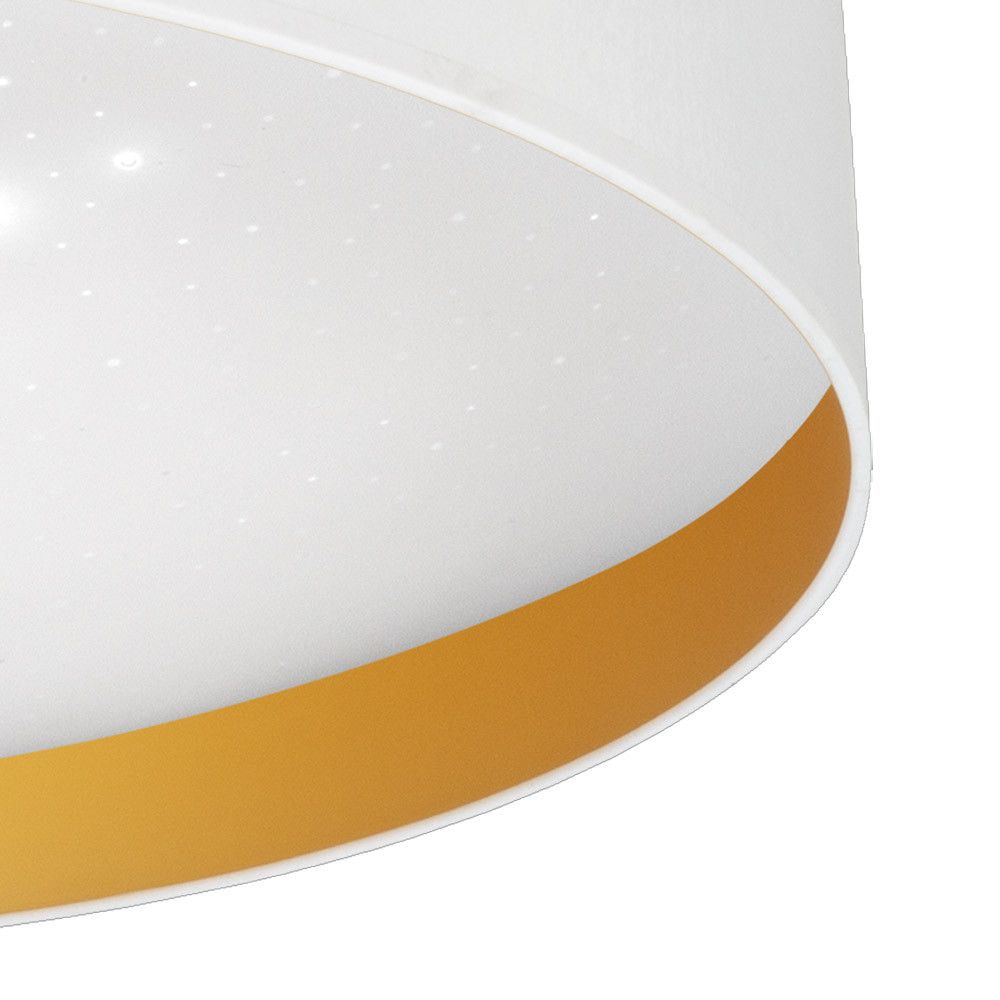 ANUSKA, Plafón led CCT de 48W . Color Blanco/Oro , diámetro 40 cm. Detalle