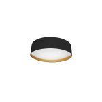 ANUSKA, Plafón led CCT de 48W . Color Negro/Oro , diámetro 40 cm