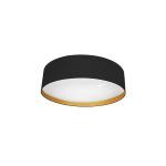 ANUSKA, Plafón led CCT de 72W . Color Negro/Oro , diámetro 50 cm