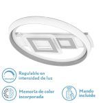 SUCRE 2, Plafón led moderno, 80W