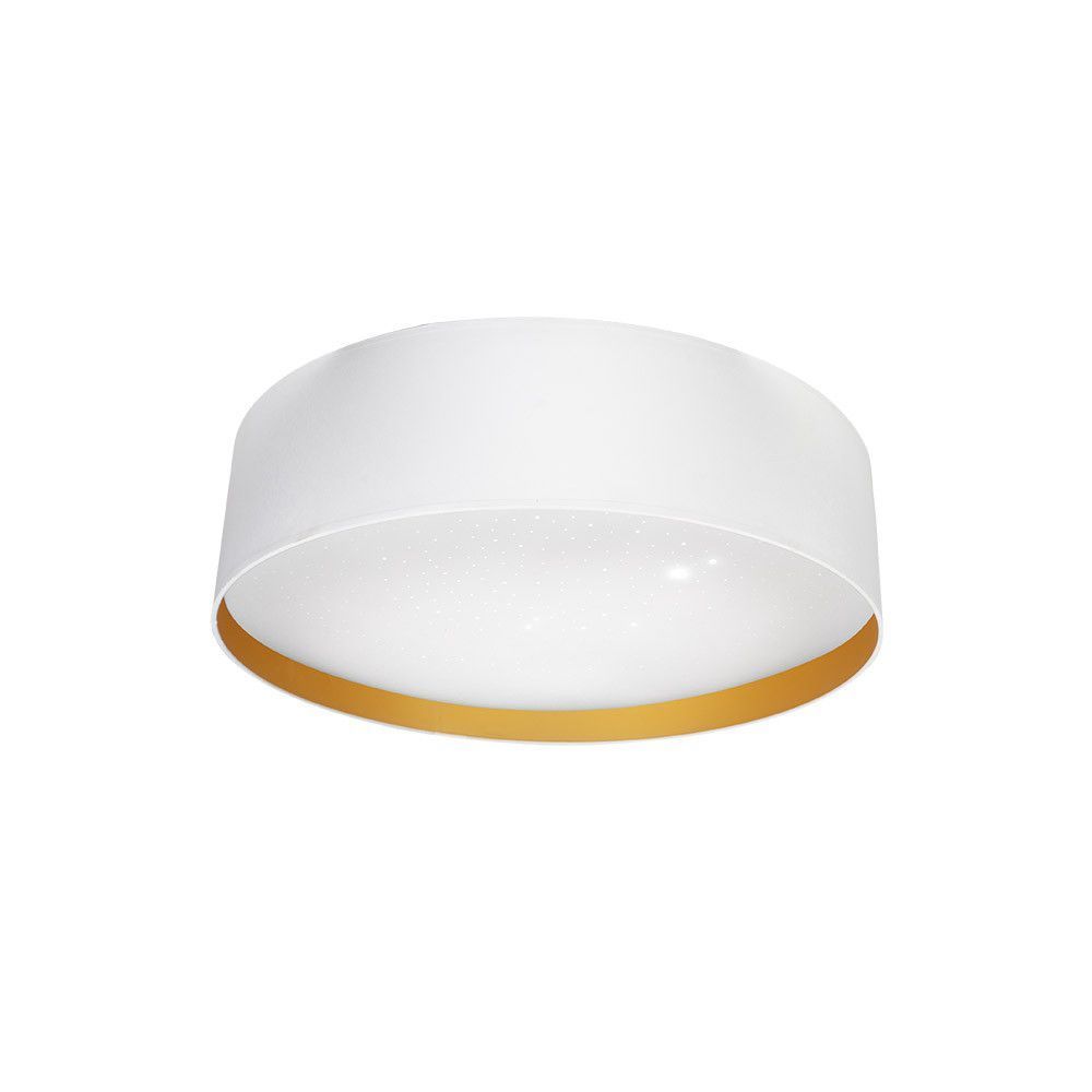 ANUSKA, Plafón led CCT de 96W . Color Blanco/Oro , diámetro 60 cm