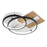 AZORES, Plafón led moderno 120W, color negro