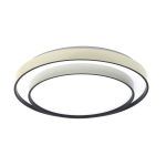 FANA, Plafón led de techo, con selector de color de luz y mando a distancia, Ø50 cm. Color blanco/negro