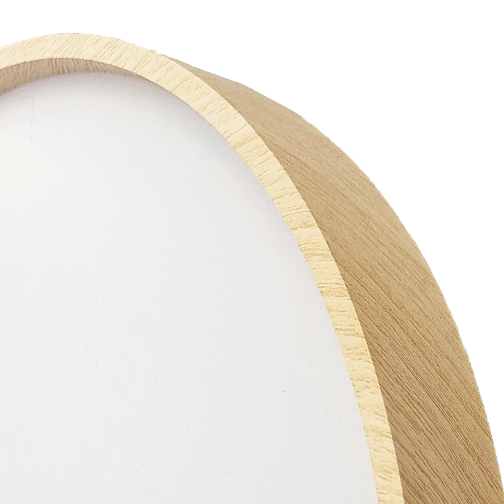 KIARA, Plafón led, color haya, disponible en 40/60W, detalle
