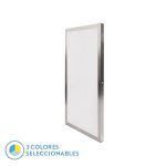 LLANO, Panel led de superficie 36W, color níquel, con selector de color de luz. Dimensiones: 60x30 cm