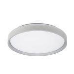 MORGAN, Plafón led color blanco-plata