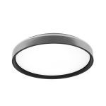 MORGAN, Plafón led color plata-negro