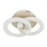 SYDNEY, Plafón led 32W, color blanco/madera clara