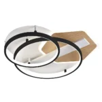 TROFA, Plafón led moderno 120W, color negro