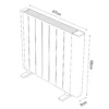 POINT, Emisor térmico 1500W, dimensiones