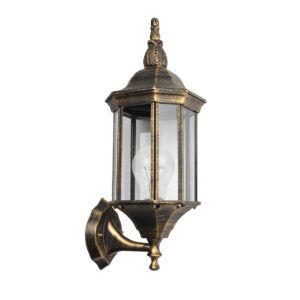 POLLUX, aplique exterior aluminio, grande, color Oro negro