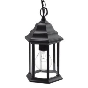 POLLUX, colgante exterior color negro, detalle