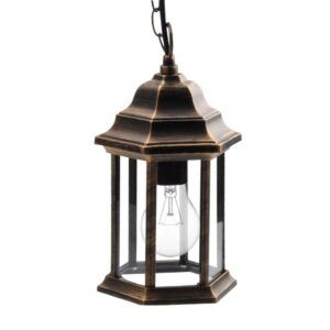 POLLUX, colgante exterior color oro, detalle