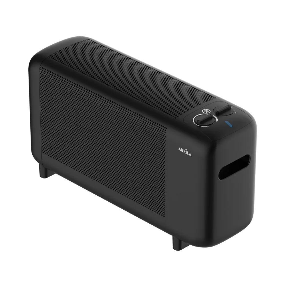 PINSAPO, Radiador de mica, negro. Potencia 1000W