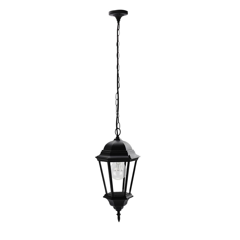 REGULUS, colgante exterior aluminio, color negro