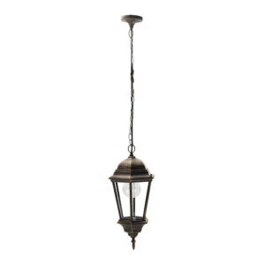 REGULUS, colgante exterior aluminio, color oro