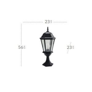 REGULUS, sobremuro exterior, dimensiones