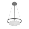 RODANO, Lámpara colgante estilo moderno, 104W, color gris/blanco