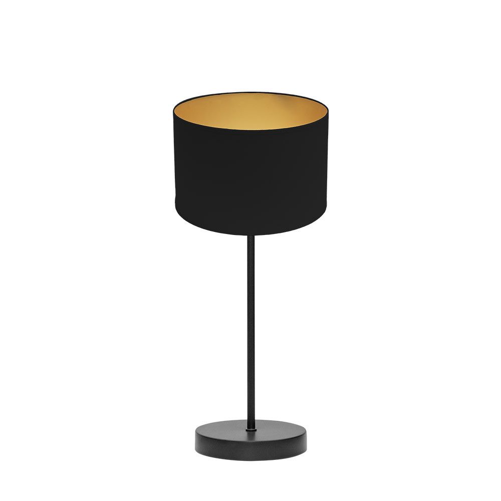 ANUSKA, Lámpara de sobremesa color Negro/Oro , diámetro 16 cm