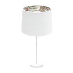 TUNEZ, Lámpara sobremesa alta, color Blanco/Estampado