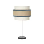 CORNALINA, Lámpara de sobremesa mediana, color Beige/Azul