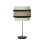CORNALINA, Lámpara de sobremesa pequeña color Beige/Negro