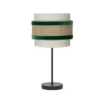 CORNALINA, Lámpara de sobremesa pequeña color Beige/Verde