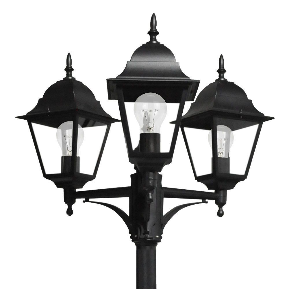SPICA, farola exterior aluminio de 3 cabezas, detalle