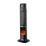 MELODIA, Calefactor cerámico vertical, oscilante y mando a distancia, 2000W