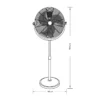 TRASCIAS, Ventilador industrial, medidas
