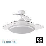 IBE, Ventilador techo aspas abatibles , color Blanco