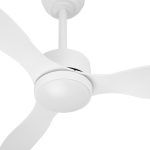 SERPA, ventilador de techo con luz, color blanco, detalle