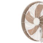 ALCAÑIZ, ventilador de pie con mando, detalle