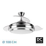 IBE, Ventilador techo aspas abatibles , color Níquel
