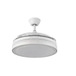 ESPARTA, Ventilador de techo aspas retractiles, color blanco