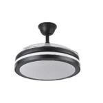 ESPARTA, Ventilador de techo aspas retractiles, color negro